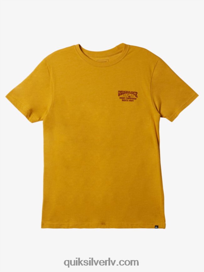 vīriešiem Quiksilver lockup mod t-krekls tīrradnis zelta virši 88064R527