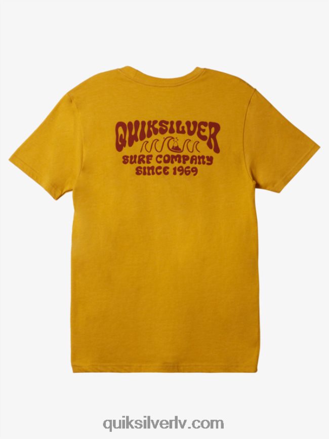 vīriešiem Quiksilver lockup mod t-krekls tīrradnis zelta virši 88064R527
