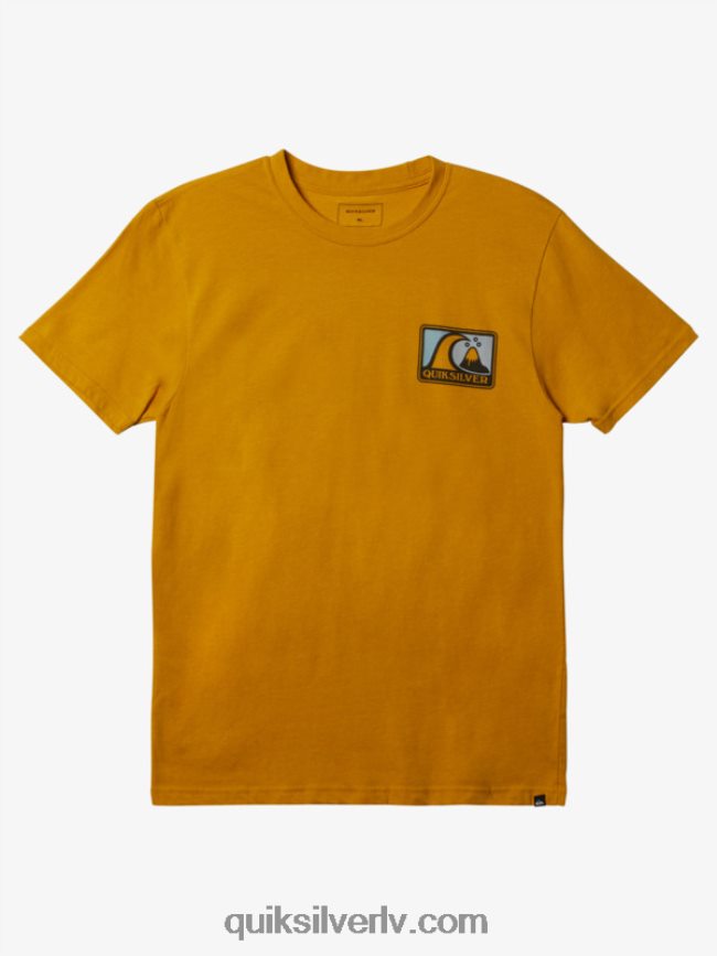 vīriešiem Quiksilver maigs bubble mod t-krekls tīrradnis zelta virši 88064R428