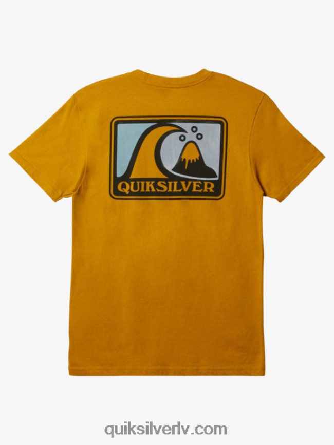 vīriešiem Quiksilver maigs bubble mod t-krekls tīrradnis zelta virši 88064R428