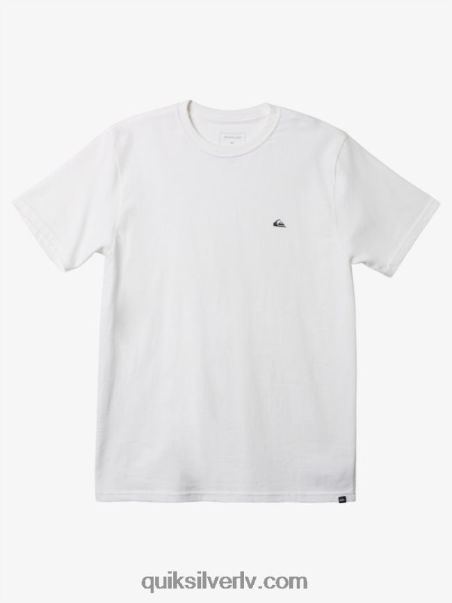 vīriešiem Quiksilver mw mini T-krekls ar logotipu balts 88064R110
