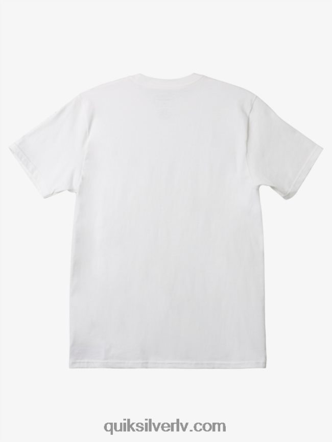 vīriešiem Quiksilver mw mini T-krekls ar logotipu balts 88064R110