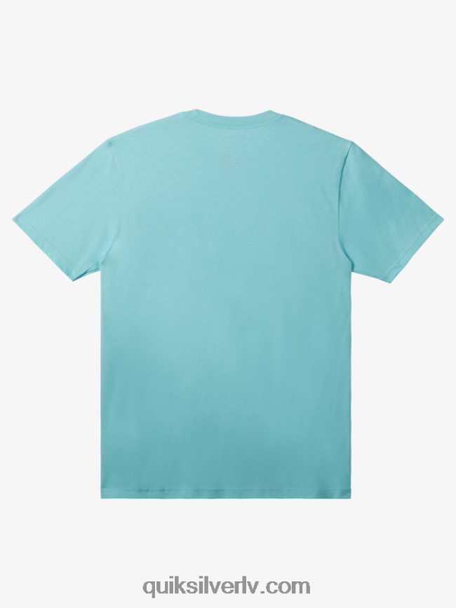 vīriešiem Quiksilver mw mini T-krekls ar logotipu eņģelis zils 88064R113