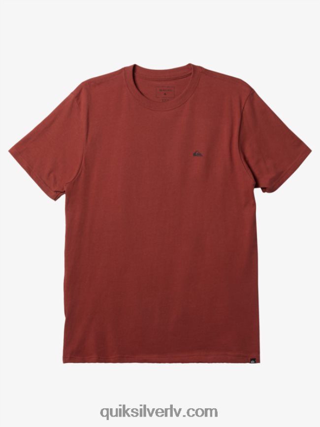vīriešiem Quiksilver mw mini T-krekls ar logotipu marsala 88064R115
