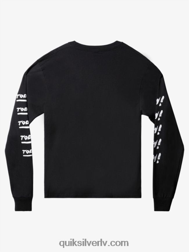 vīriešiem Quiksilver natas tagad t-krekls ar garām piedurknēm melns 88064R1635