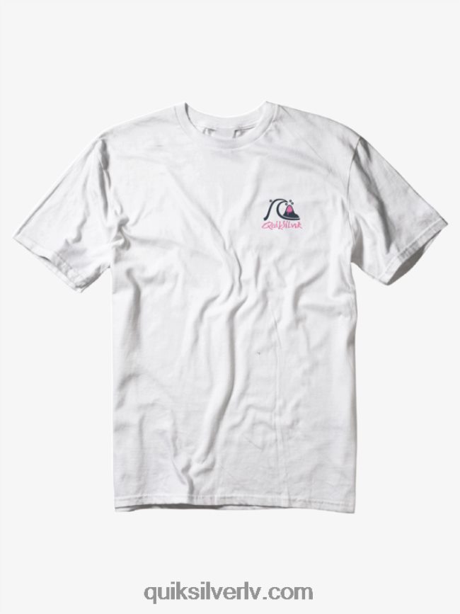 vīriešiem Quiksilver ēnu šova t-krekls antīki balts 88064R1394