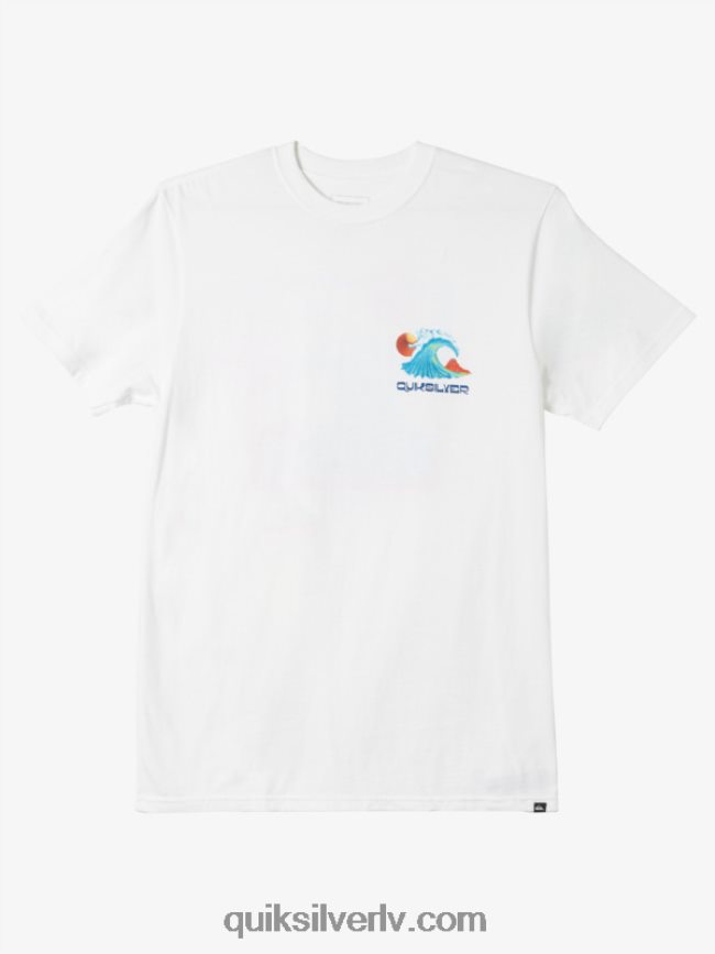 vīriešiem Quiksilver okeāna gultnes t-krekls balts 88064R1477