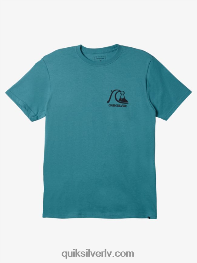 vīriešiem Quiksilver oriģinālais t-krekls Bretaņas zilā 88064R1068