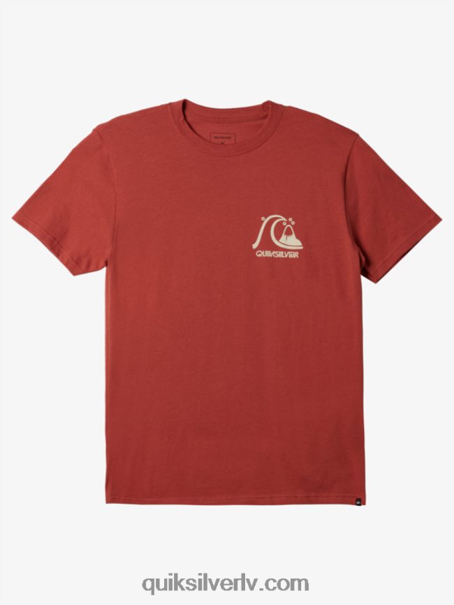 vīriešiem Quiksilver oriģinālais t-krekls marsala 88064R1069