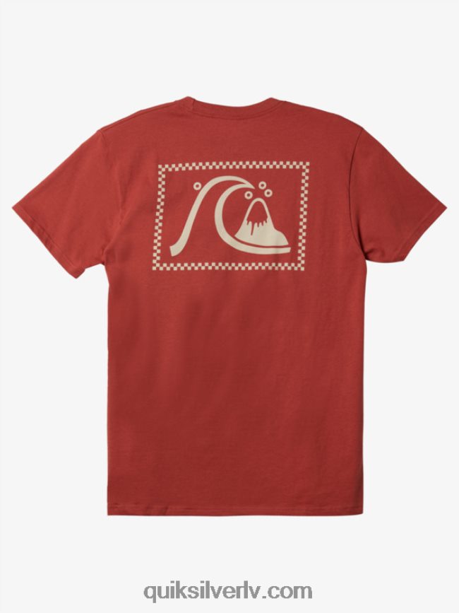 vīriešiem Quiksilver oriģinālais t-krekls marsala 88064R1069
