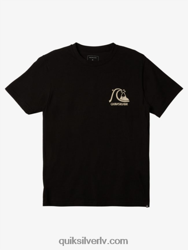 vīriešiem Quiksilver oriģinālais t-krekls melns 88064R1066