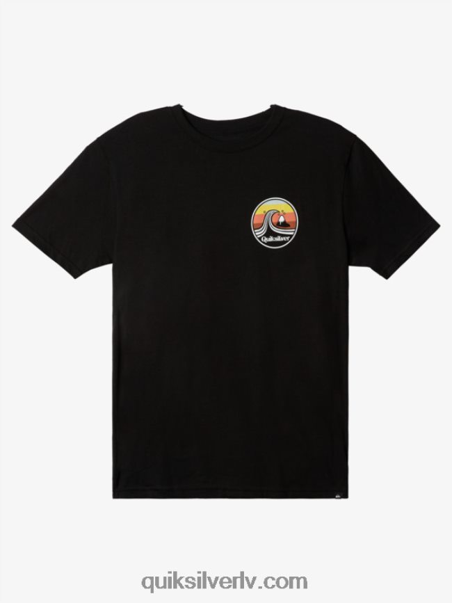 vīriešiem Quiksilver ostas t-krekls melns 88064R1511