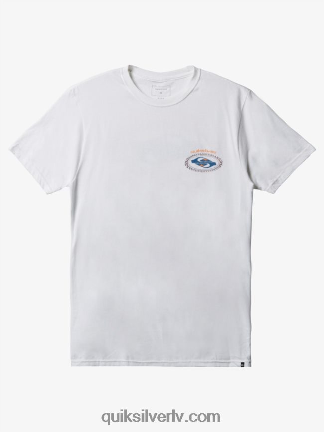 vīriešiem Quiksilver otrās ādas t-krekls balts 88064R1152