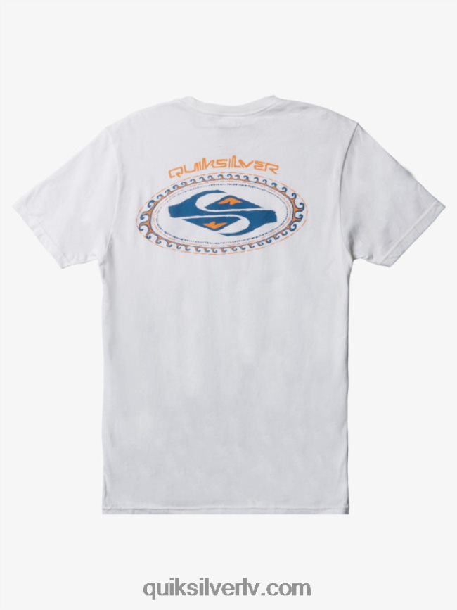 vīriešiem Quiksilver otrās ādas t-krekls balts 88064R1152
