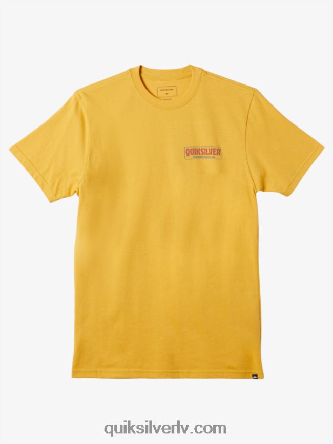 vīriešiem Quiksilver pārtraukuma laika t-krekls spilgts zelts 88064R1193