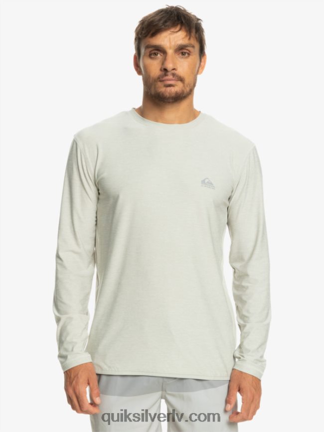 vīriešiem Quiksilver piekrastes skrējēja t-krekls ar garām piedurknēm pelēki violets virši 88064R1347