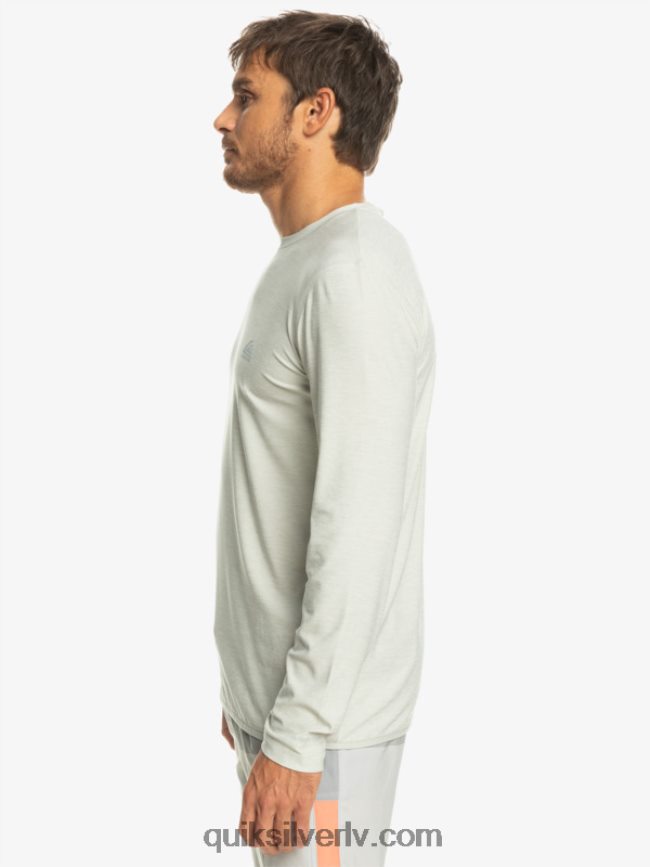 vīriešiem Quiksilver piekrastes skrējēja t-krekls ar garām piedurknēm pelēki violets virši 88064R1347