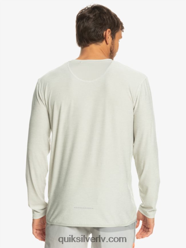 vīriešiem Quiksilver piekrastes skrējēja t-krekls ar garām piedurknēm pelēki violets virši 88064R1347