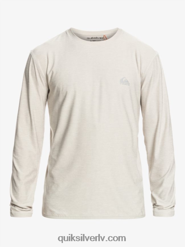 vīriešiem Quiksilver piekrastes skrējēja t-krekls ar garām piedurknēm pelēki violets virši 88064R1347