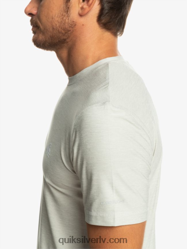 vīriešiem Quiksilver piekrastes skrējēja t-krekls pelēki violets virši 88064R1329