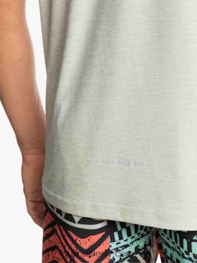 vīriešiem Quiksilver piekrastes skrējēja t-krekls pelēki violets virši 88064R1329