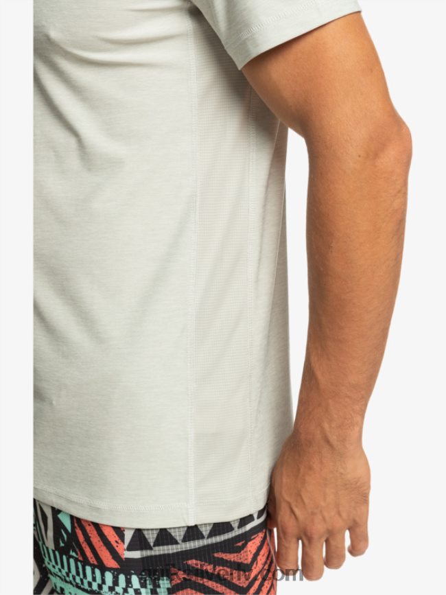 vīriešiem Quiksilver piekrastes skrējēja t-krekls pelēki violets virši 88064R1329
