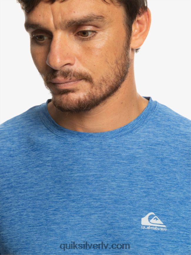 vīriešiem Quiksilver piekrastes skrējēja t-krekls snorkel zils 88064R1331