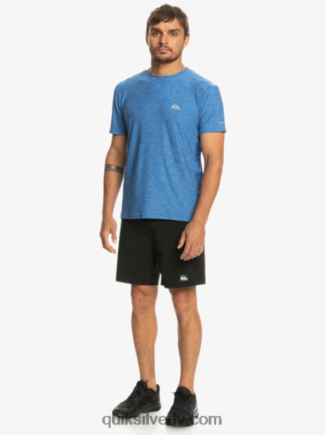vīriešiem Quiksilver piekrastes skrējēja t-krekls snorkel zils 88064R1331