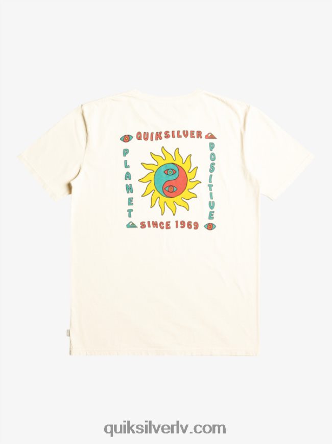 vīriešiem Quiksilver planētas pozitīvais t-krekls bērzs 88064R1340