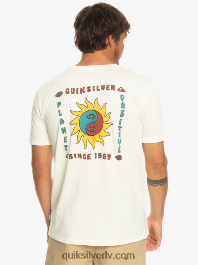vīriešiem Quiksilver planētas pozitīvais t-krekls bērzs 88064R1340