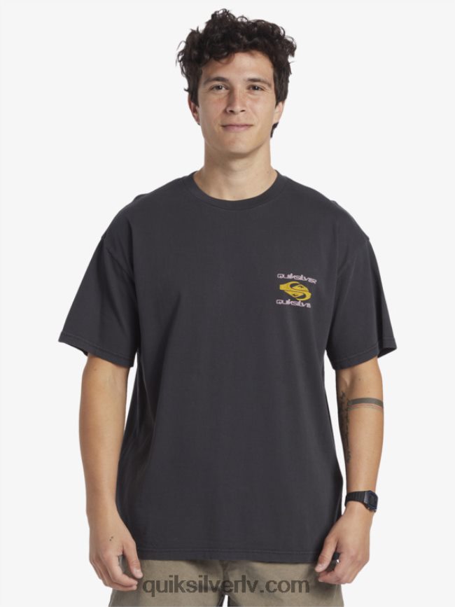 vīriešiem Quiksilver power trip t-krekls melns 88064R759