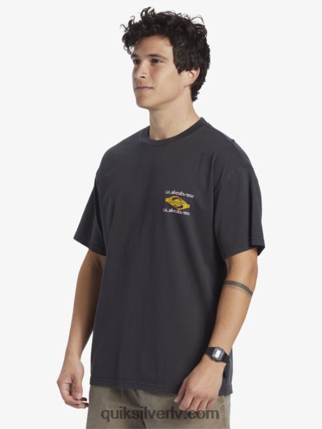 vīriešiem Quiksilver power trip t-krekls melns 88064R759