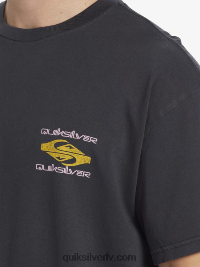 vīriešiem Quiksilver power trip t-krekls melns 88064R759