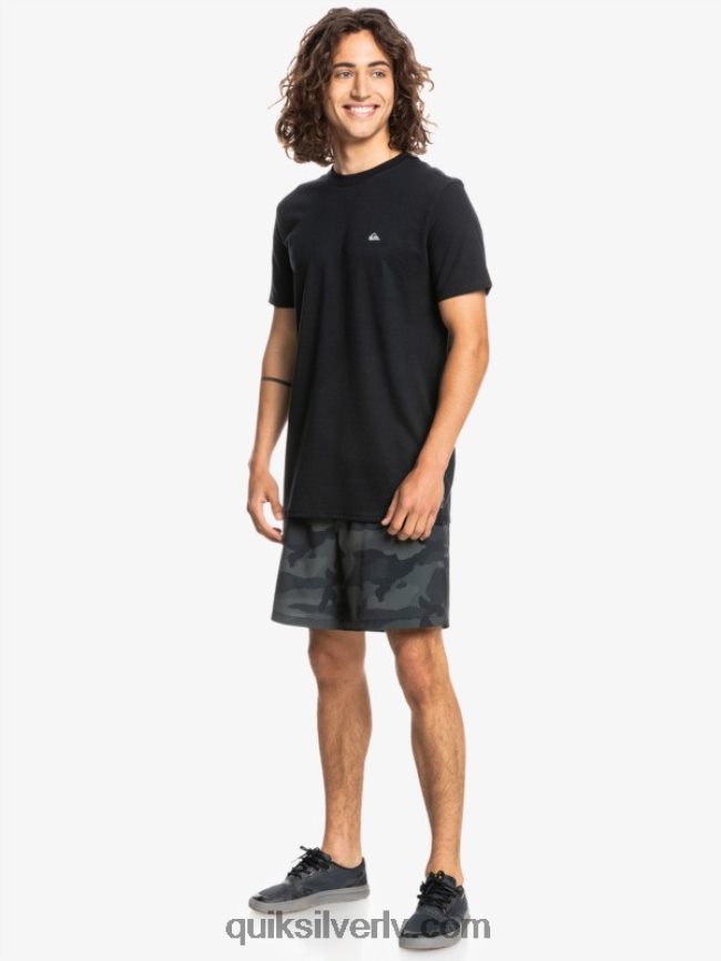 vīriešiem Quiksilver proforma t-krekls melns 88064R1569