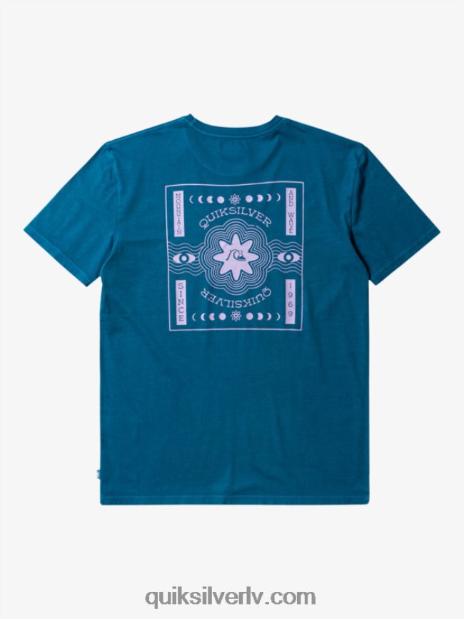 vīriešiem Quiksilver psihisks t-krekls marokas zils 88064R755