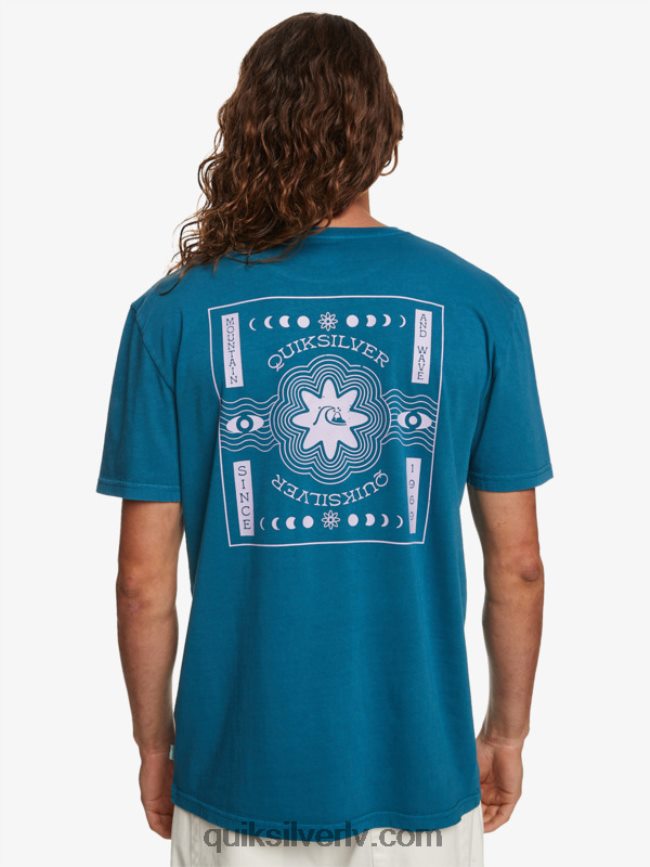 vīriešiem Quiksilver psihisks t-krekls marokas zils 88064R755