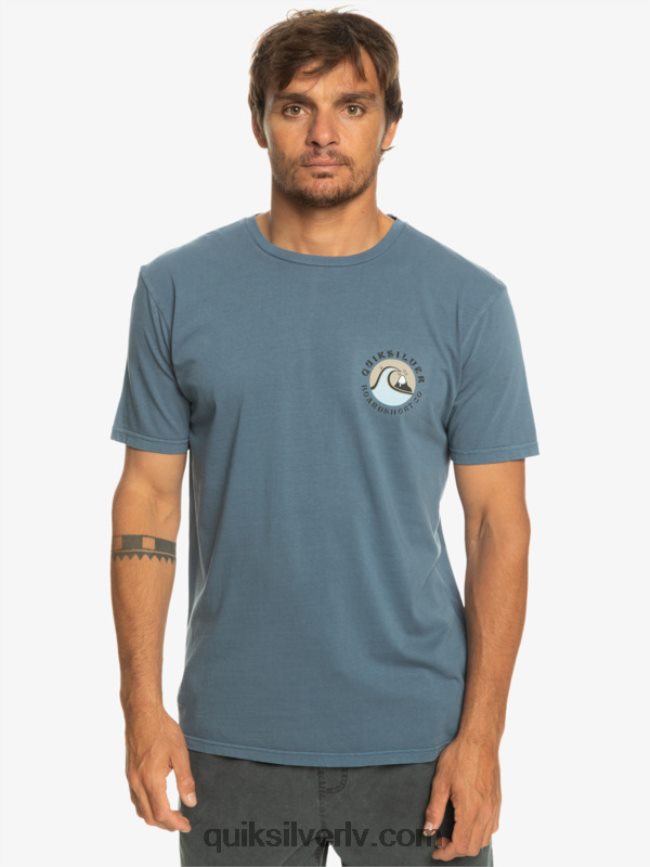 vīriešiem Quiksilver qs burbuļzīmoga t-krekls jūra 88064R1158