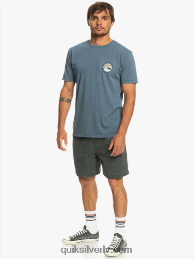 vīriešiem Quiksilver qs burbuļzīmoga t-krekls jūra 88064R1158