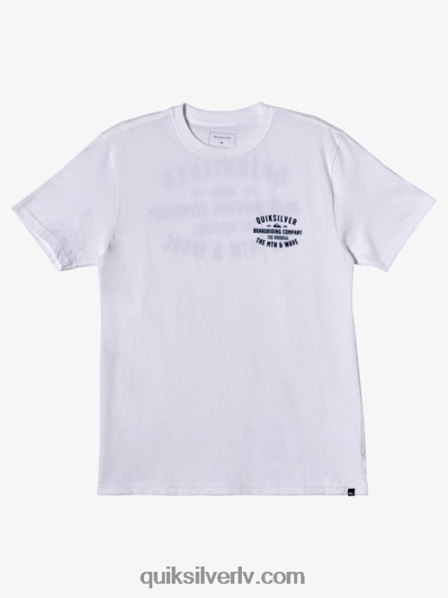 vīriešiem Quiksilver qs surf lockup t-krekls balts 88064R962