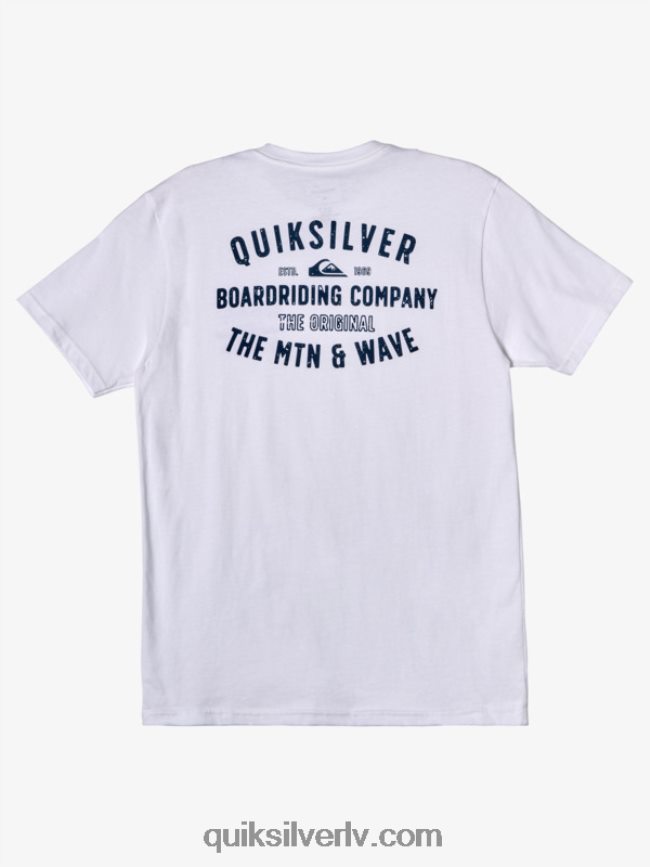 vīriešiem Quiksilver qs surf lockup t-krekls balts 88064R962