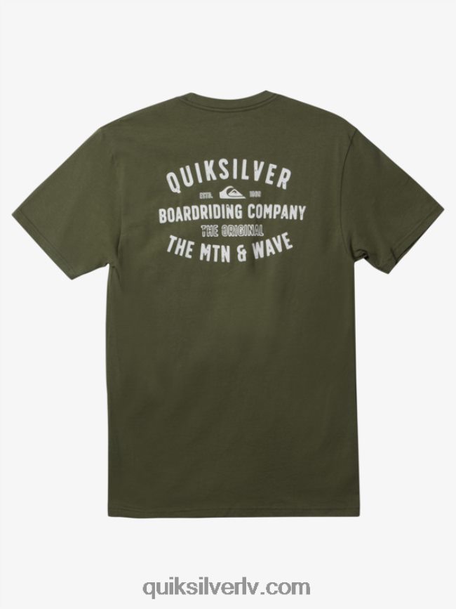 vīriešiem Quiksilver qs surf lockup t-krekls Četrlapu āboliņš 88064R959