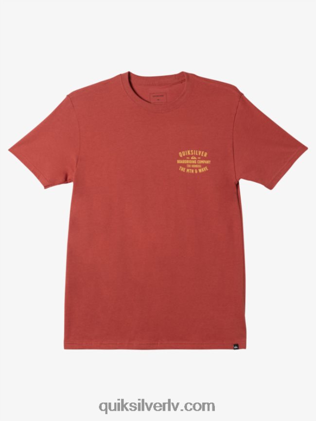 vīriešiem Quiksilver qs surf lockup t-krekls marsala 88064R961