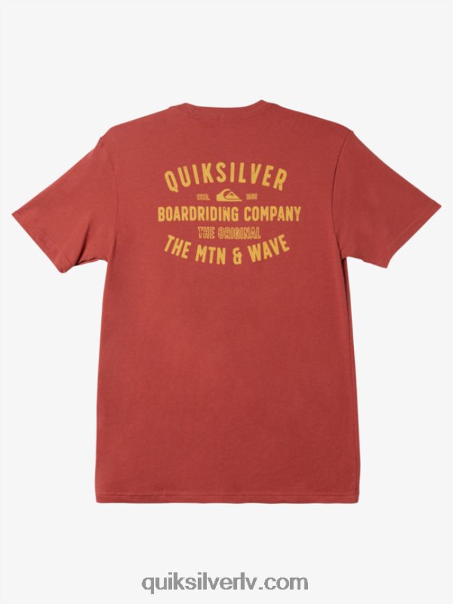vīriešiem Quiksilver qs surf lockup t-krekls marsala 88064R961