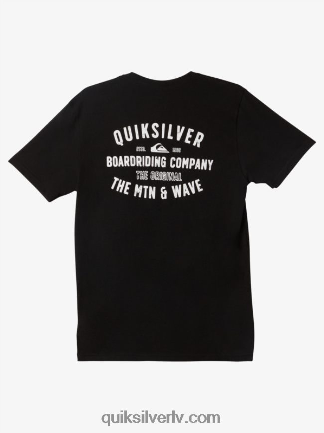 vīriešiem Quiksilver qs surf lockup t-krekls melns 88064R960