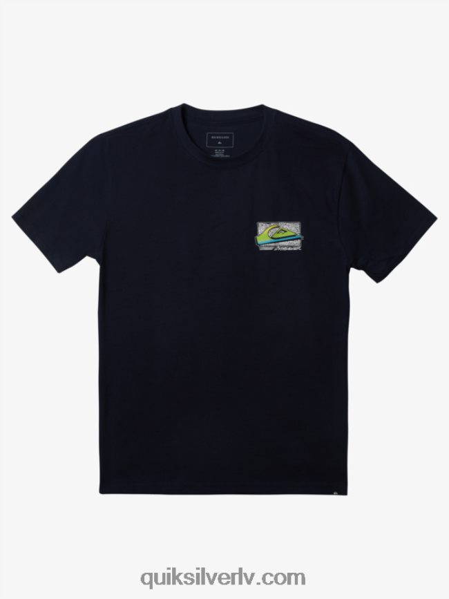 vīriešiem Quiksilver retro fade T-krekls jūras žakete 88064R1109