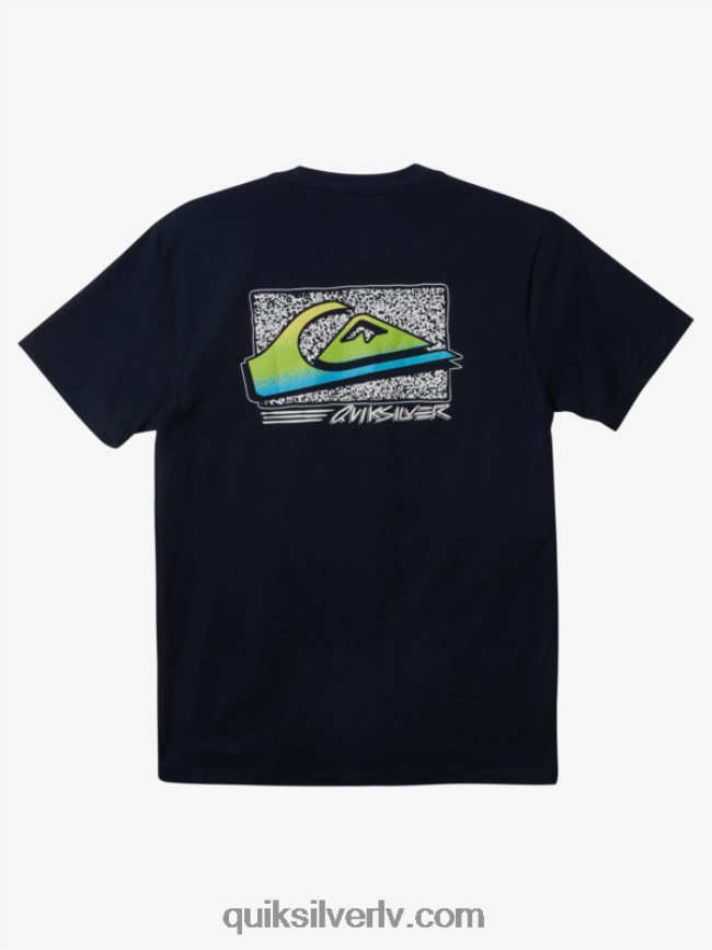 vīriešiem Quiksilver retro fade T-krekls jūras žakete 88064R1109