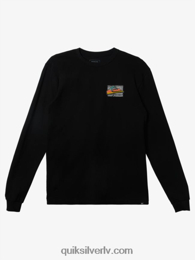 vīriešiem Quiksilver retro fade T-krekls melns 88064R1213