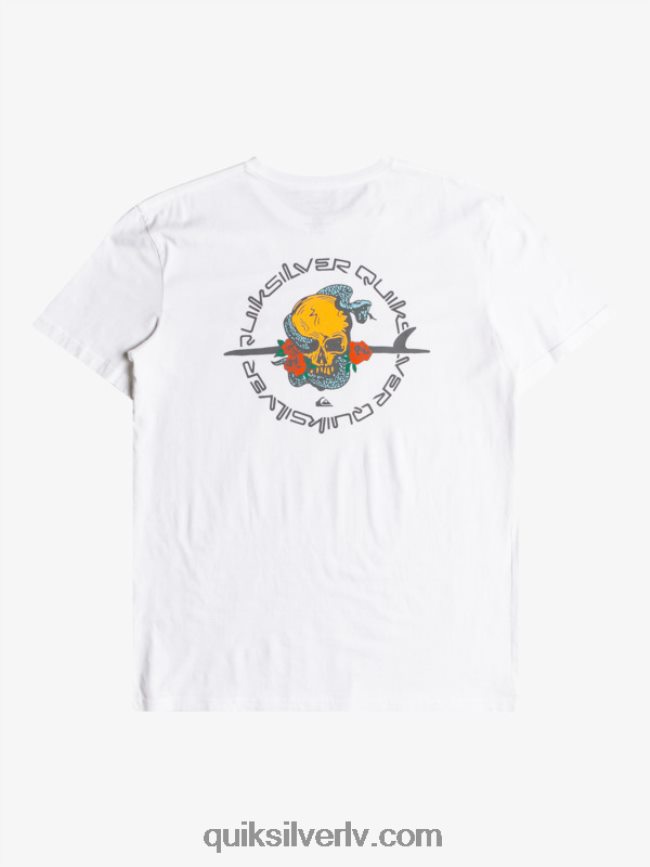 vīriešiem Quiksilver ārpus ceļa - t-krekls balts 88064R1819