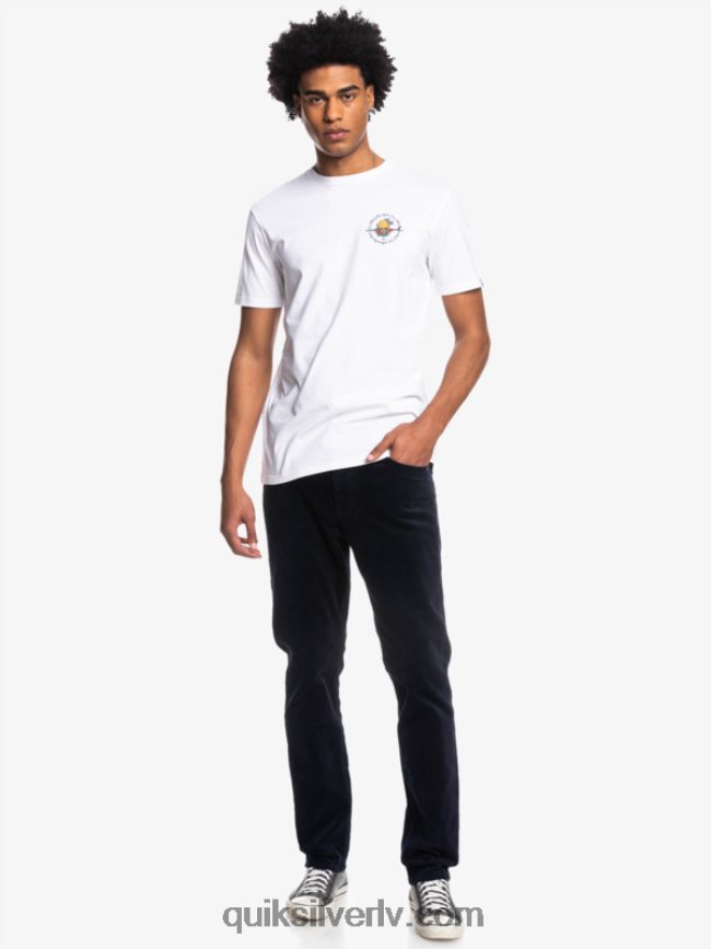 vīriešiem Quiksilver ārpus ceļa - t-krekls balts 88064R1819