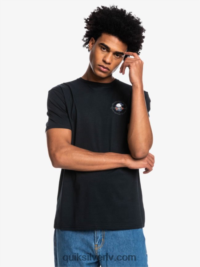 vīriešiem Quiksilver ārpus ceļa - t-krekls melns 88064R1818